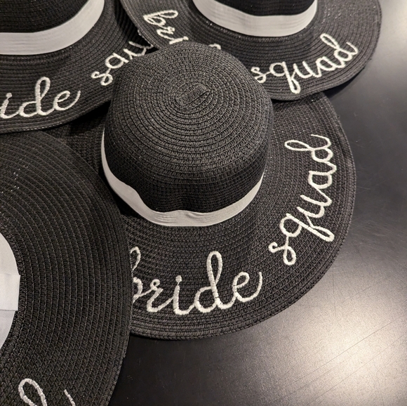 6x Bride Squad Sun Hats - Picture 3 of 6